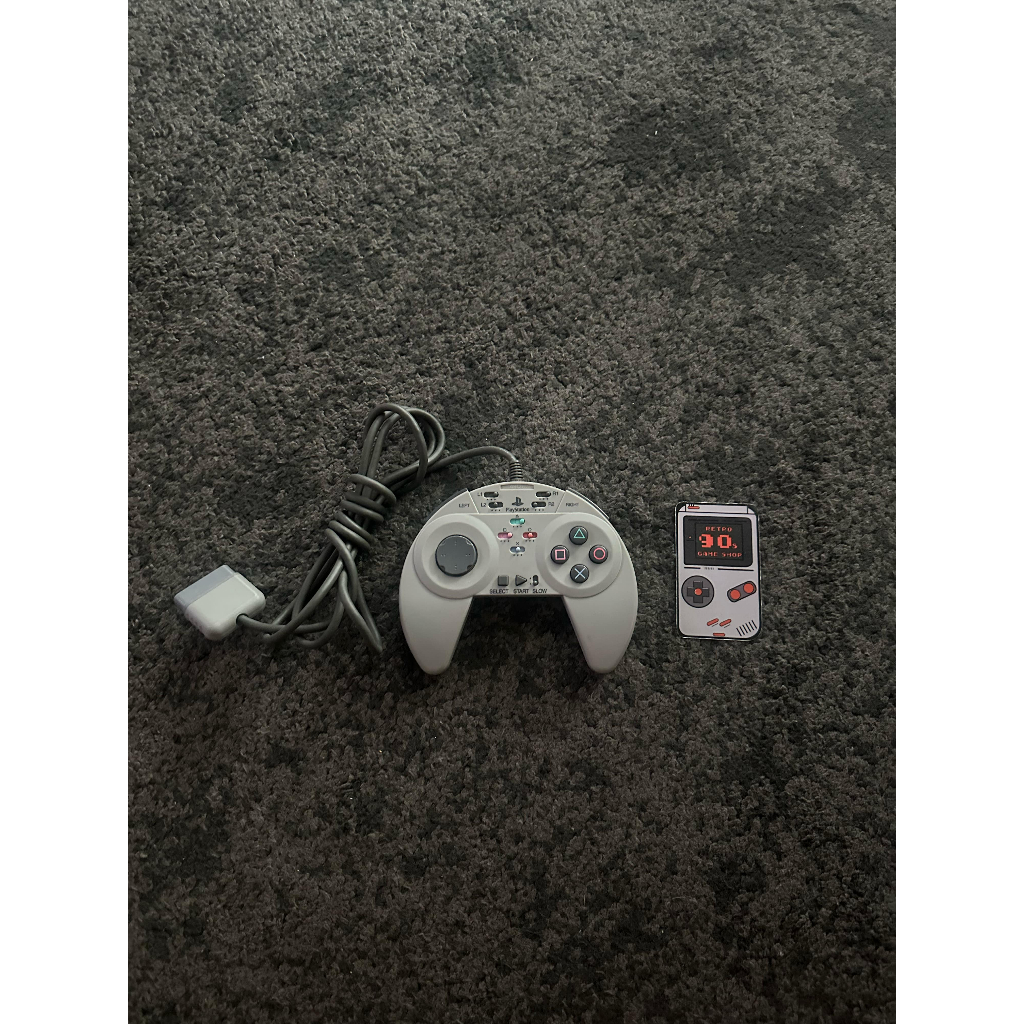PlayStation Gray Ascii Pad PSS Wired Controller