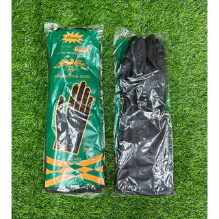 ถุงมือยางสีดำอย่างหนา Heavy Lucky 777 ราคาต่อ 1 คู่