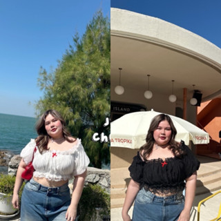 ลดแรงโปรเปิดร้าน 🌹 เสื้อ แขนตุ๊กตา จั้มเอว กำลังฮิตเลยค่ะ ผ้…