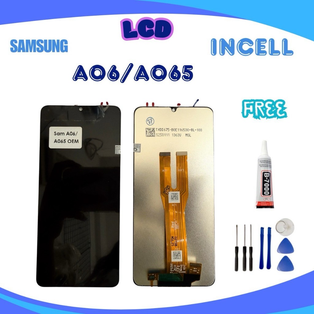 หน้าจอมือถือ SUMSUNGIN Galaxy LCD-A06 5G/4G-INCELL พร้อมอุปกรณ์เครื่องมือฟรี>>พร้อมส่ง<<