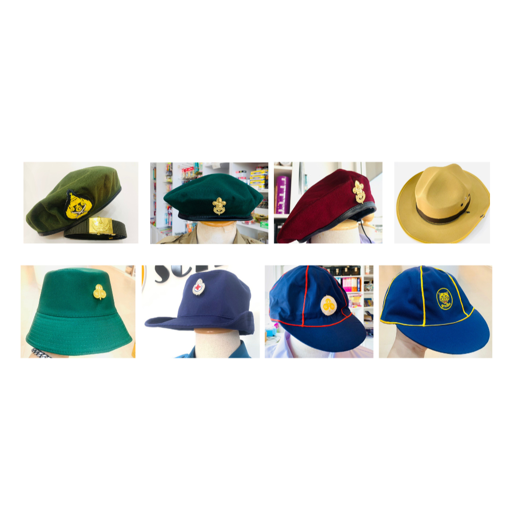หมวกลูกเสือสามัญ ลูกเสือสำรอง เนตรนารี ยุวกาชาด หมวกรด. นศ.ทหาร ผ้าพันคอจิตอาสา หมวกจิตอาสา