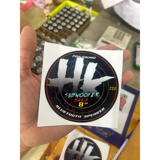 สติ๊กเกอร์ติดตูดลำโพง hk6.5,2ohm,4ohm,200watt Apple 1แผ่น