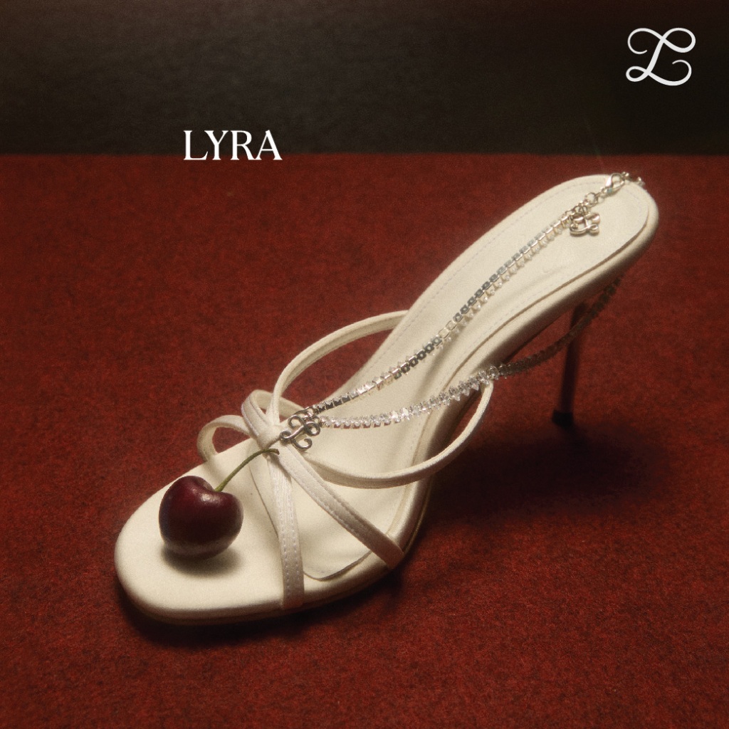 Lenys.bkk - Lyra 3.5 นิ้ว รองเท้าส้นสูง สี Black, White [ รองเท้าออกงาน ปาร์ตี้ ]