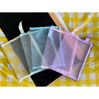 (ยกโหล 12 ชิ้น) No.142 กระเป๋าผ้าโป่ง กระเป๋าไนลอน กระเป๋าใส…