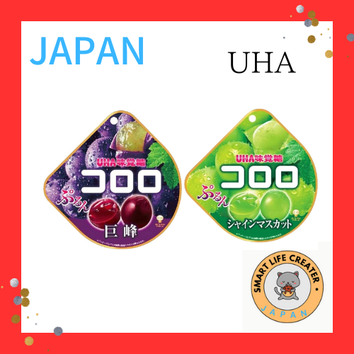 UHA Mikakuto Corolo Gummy  2 flaver(มัสกัต,องุ่น) 48g 【ส่งตรงจากญี่ปุ่น】gummy