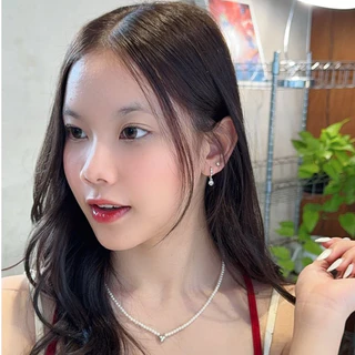 Suwann.na [ราคาต่อคู่] ต่างหูห่วง ต่างหูเงินแท้ ห่วงตุ้มเพชร สีเงิน, ทอง