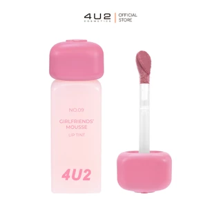 (1แถม1 กด 2 ชิ้นรับโปร)4U2 GIRLFRIENDS' MOUSSE LIP TINT - ทินท์มูส ลิปสติกเนื้อมูส ลิปติดทน ลิป4U2 lip4u2 ลิปเนื้อมูส