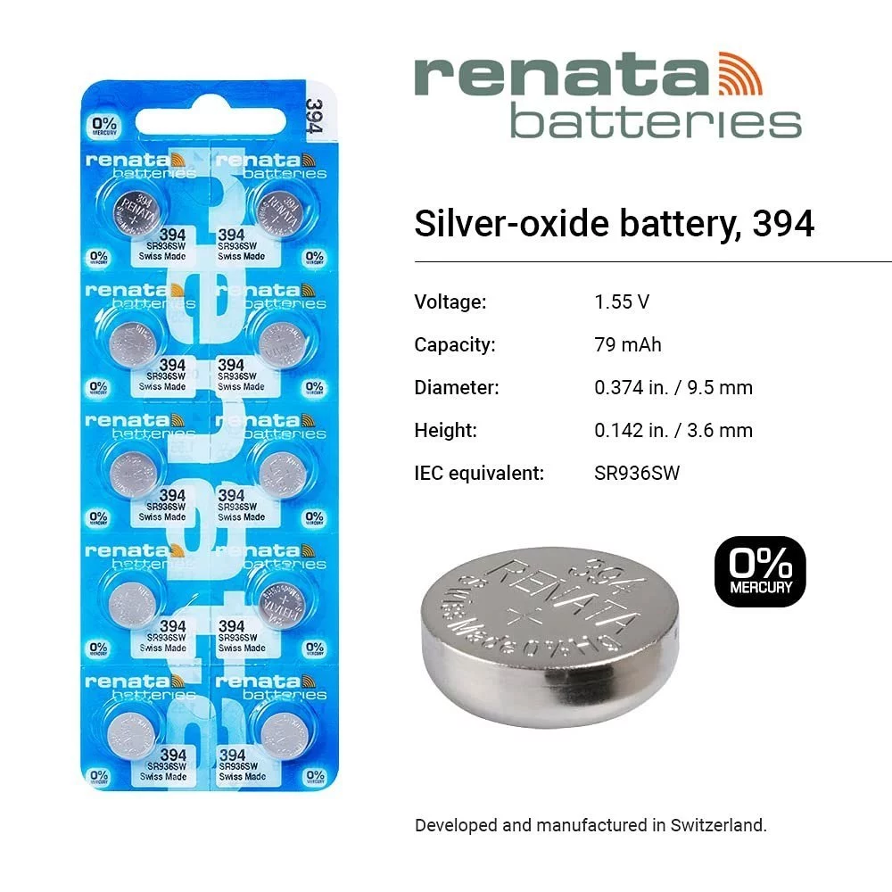 ถ่านนาฬิกา RENATA 394 / SR936SW 1.55V thumbnail 4
