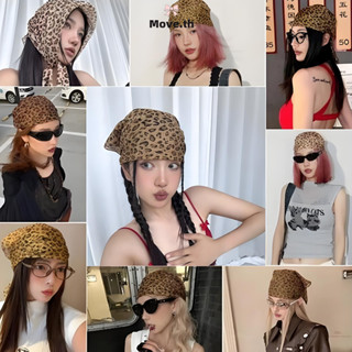 ในไทย-พร้อมส่ง✨ผ้าพันคอชีฟอง Y2Kผ้ามัดผมลายเสือ ลายคลาสสิค ส…