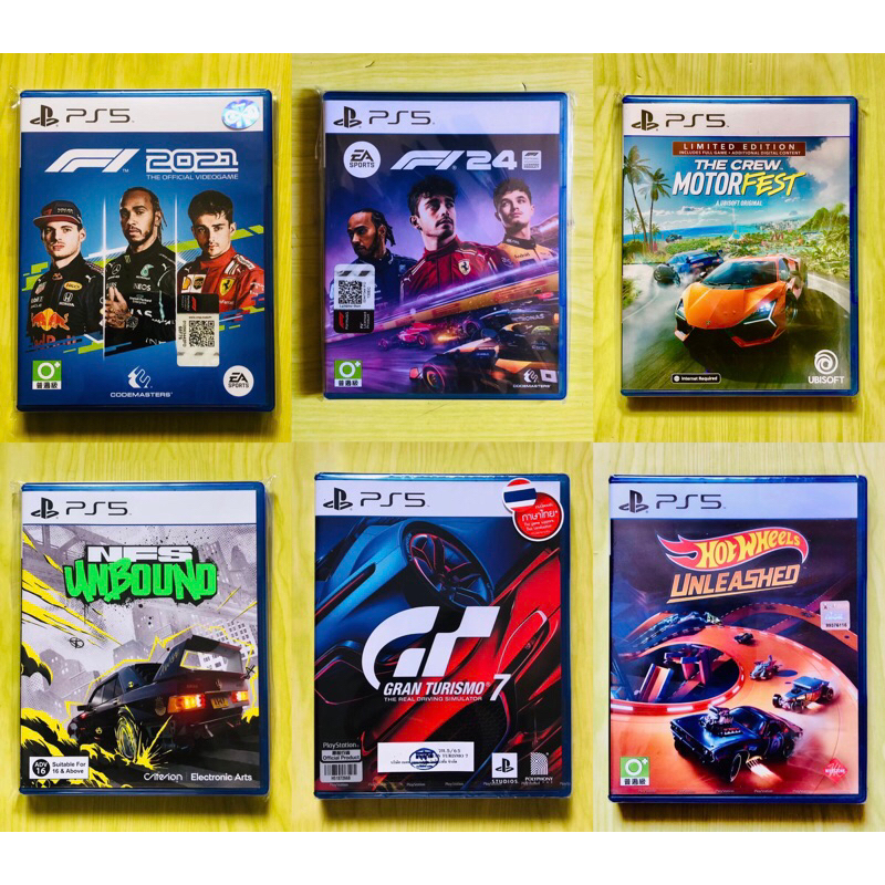 PS5:No’01+4🐔 รถแข่ง,WRC,GT7,F1,NFS