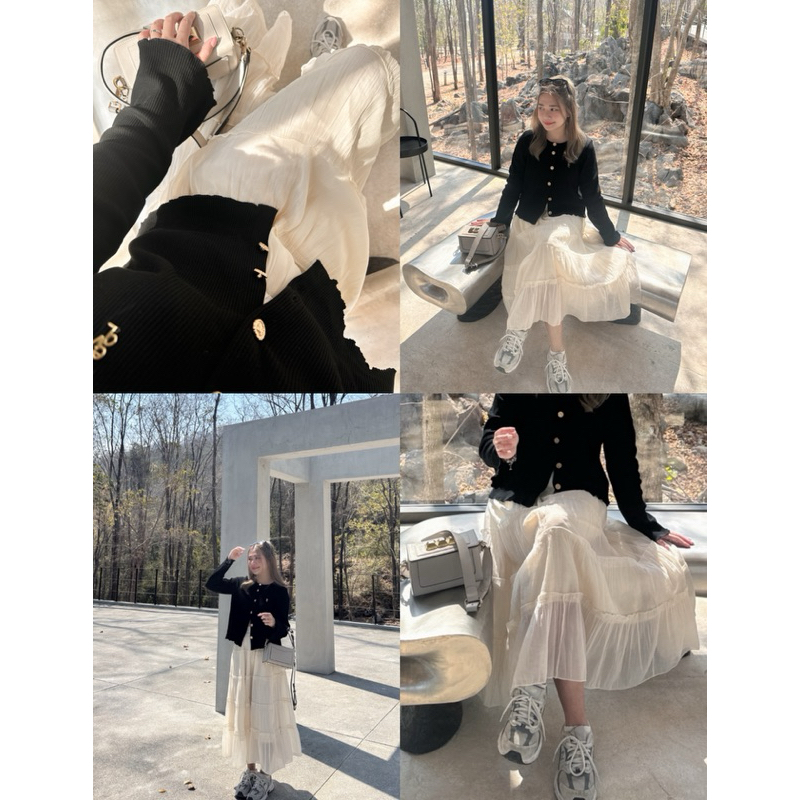 skirts009- 🥂〰️ babie skirt 🍮🧸 กระโปรงระบายชั้นๆสุดพริ้ว