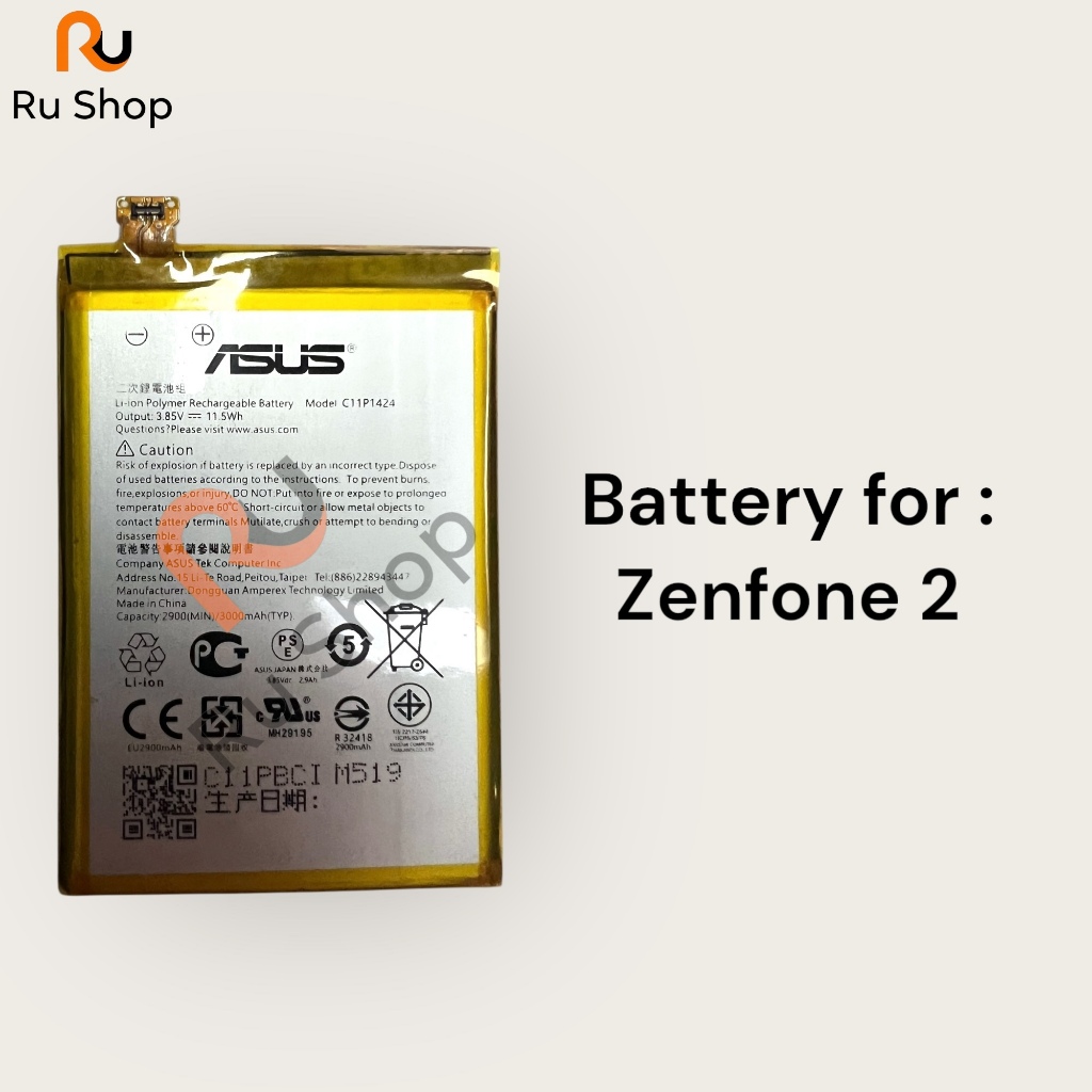 แบตเตอรี่ Zenfone 2 X008D ZE551ML ZE550ML Z00AD C11P1424 3000mAh