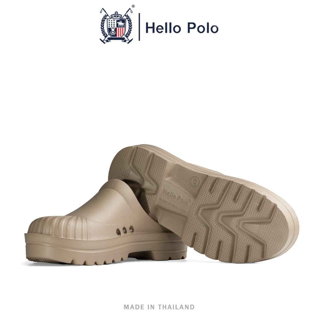 Hello Polo รองเท้าเปิดส้น รองเท้าแตะสวมแบบแฟชั่น สำหรับผู้ชาย นุ่มสบาย กันน้ำ กันลื่น Size 40-45 รุ่น HP8045
