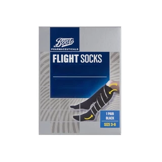 BOOTS TRAVEL บู๊ทส์ ฟาร์มาซูติคอลส์ ถุงเท้าสำหรับสวมใส่ระหว่างเที่ยวบิน ขนาด 3-6 1 แพ็ค