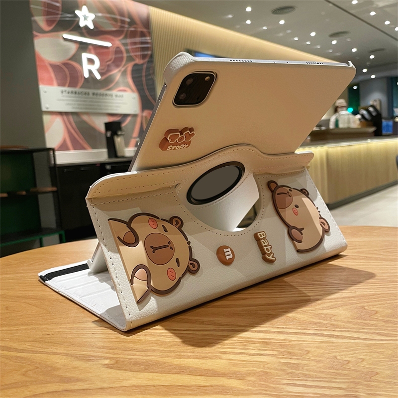 🚀จัดส่งจากกรุงเทพฯ🚀เคสipad Capibara Gen9 Pro11 2024 Air7/6 13 Gen8 Air5น่ารัก เคสไอแพด Gen11 Mini7 - รูปที่ 6