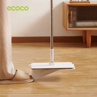 ecoco ไม้ถูพื้น ใช้แล้วทิ้ง ไม้ม๊อบ กระดาษเปียก กระดาษแห้ง ไม้ม็อบดันฝุ่น หมุนได้ 360 องศา รุ่น E2225/E2226/E2227