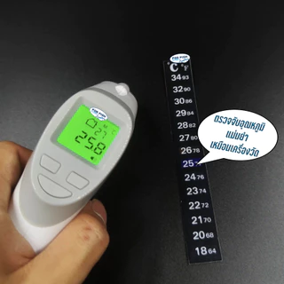 สติกเกอร์แผ่นวัดอุณหภูมิน้ำ ตู้ปลา อ่างปลา Thermometer Strip เทอร์โมมิเตอร์ แบบสติกเกอร์ วัดอุณหภูมิแปะตู้ปลา