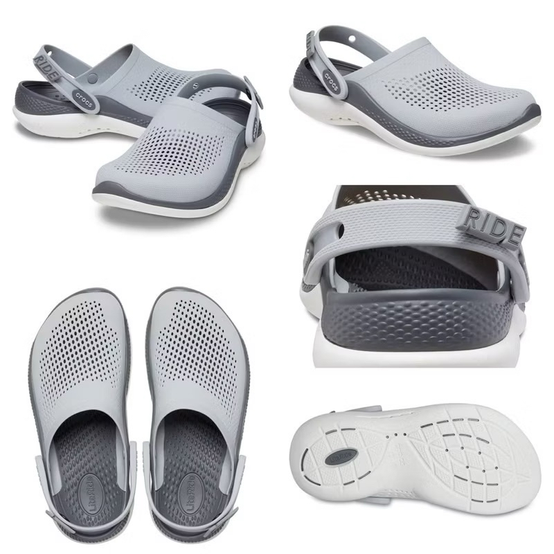 【จัดส่งทันที】OUTLETS 🇻🇳 เวียดนาม รองเท้าลำลองผู้ใหญ่ CROCS LITE RIDE 360 รองเท้าแตะ ใส่สบาย นุ่มสบายเท้ามาก