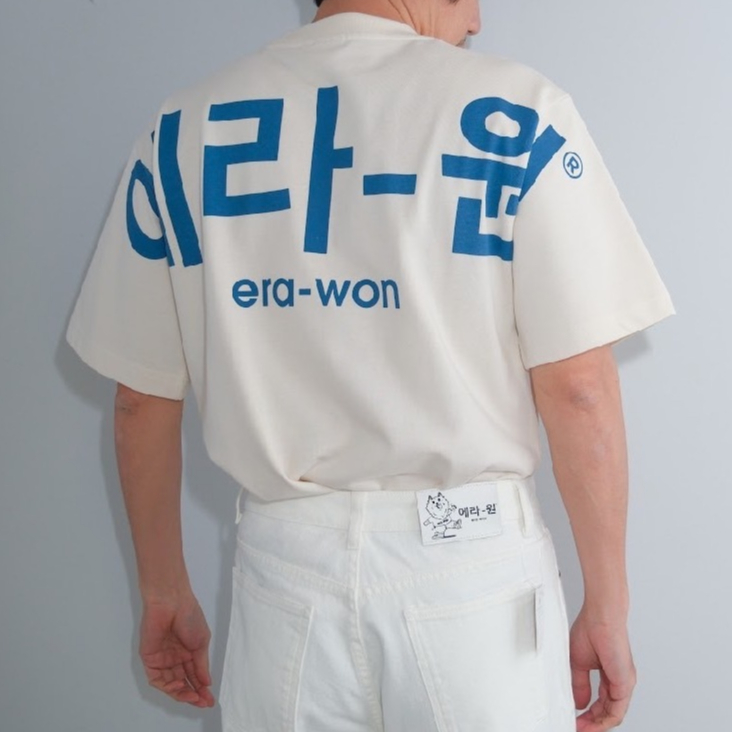 era-won เสื้อ T-Shirt Oversize Screen สี Blue