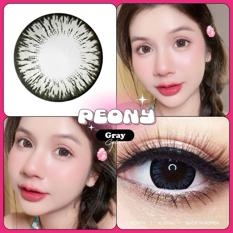 คอนแทคเลนส์ ลาย peony