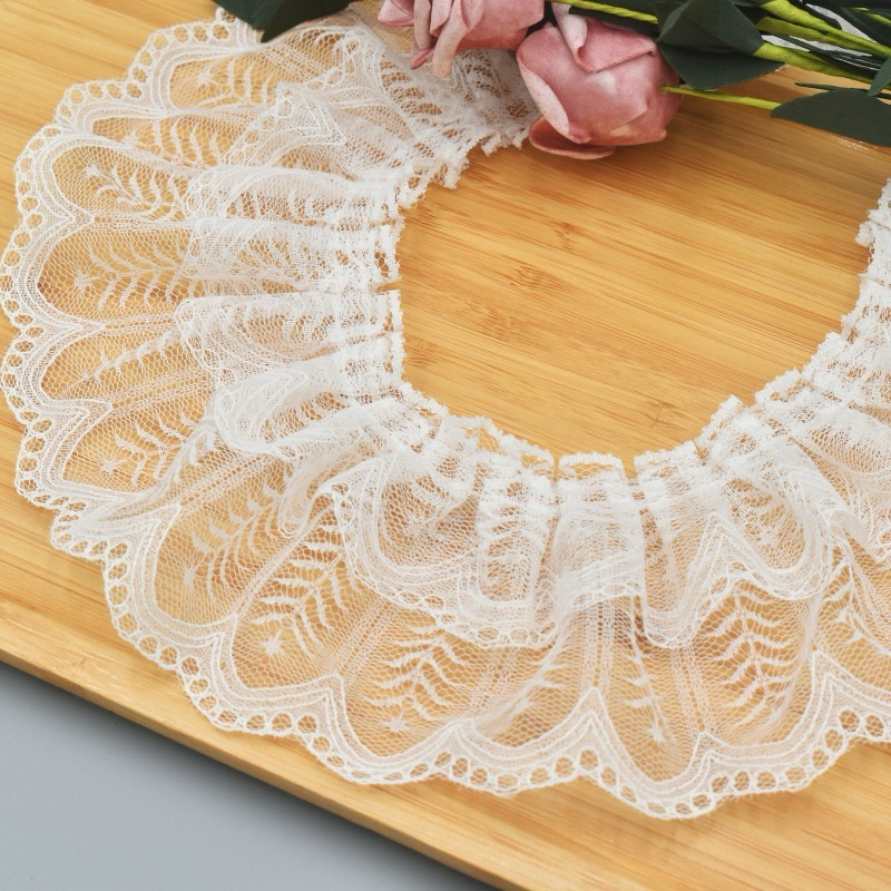 ระบายลูกไม้2ชั้น/3.5นิ้ว/5หลา/120บาท