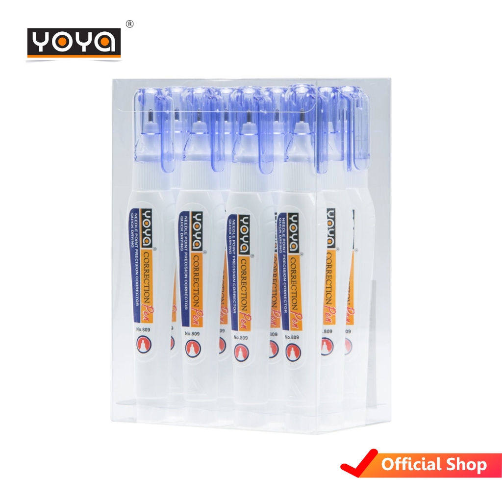 YOYA ปากกาลบคำผิด 8 มล. รุ่น 809 แพ็ค 12