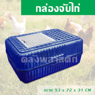 กล่องจับไก่ พร้อมฝาปิด ใช้เคลื่อนย้ายไก่และสัตว์ปีก - 0120