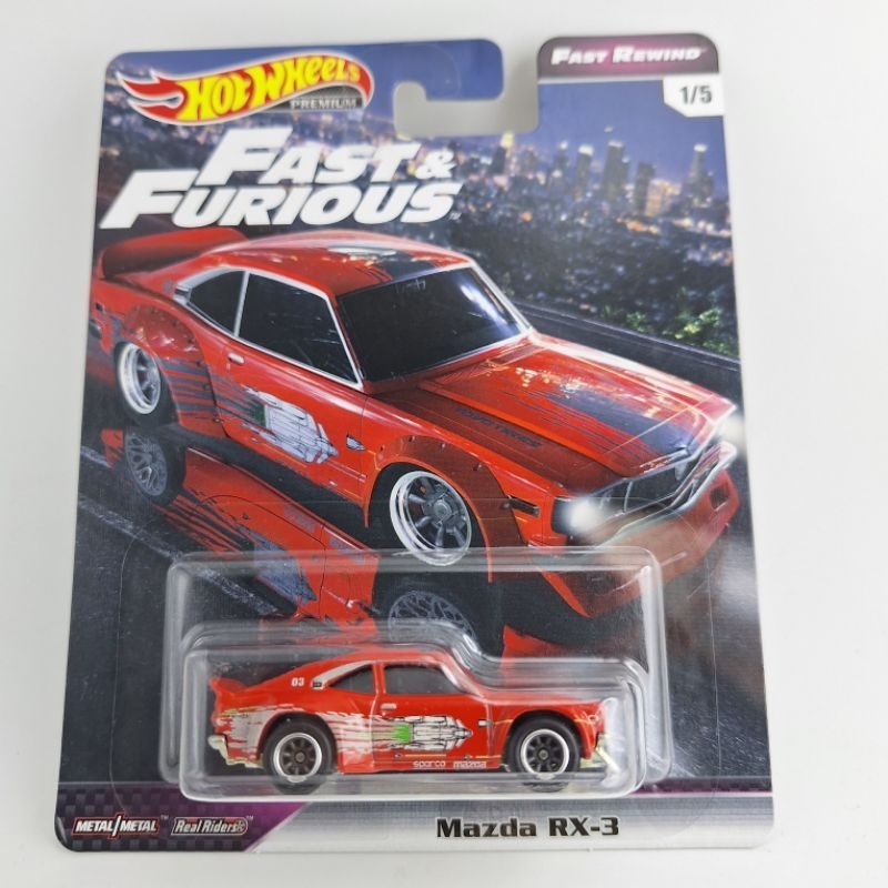 รถเหล็ก Hotwheels MAZDA RX 3 FAST REWIND 1/5 (PB02)