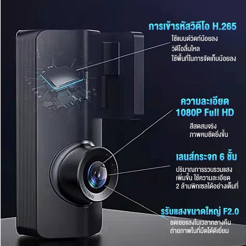 HIKVISION กล้องติดรถยนต์  K2/K2(buckline) Dash Cam 1080P  G-Sensor WiFi ในตัว +App บันทึก24ชั่วโมง thumbnail 5