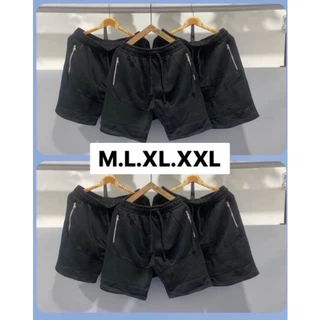 ⚡️F56⚡️กางเกงขาสั้น Biker ผ้าสำลี#มีซิป