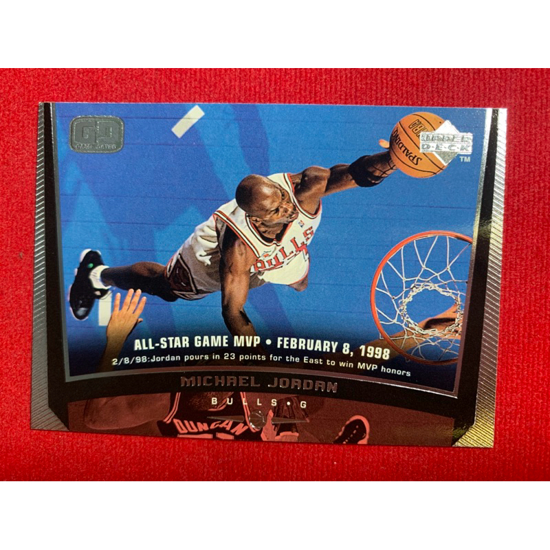 1998-99 upper deck game dated michael jordan #23