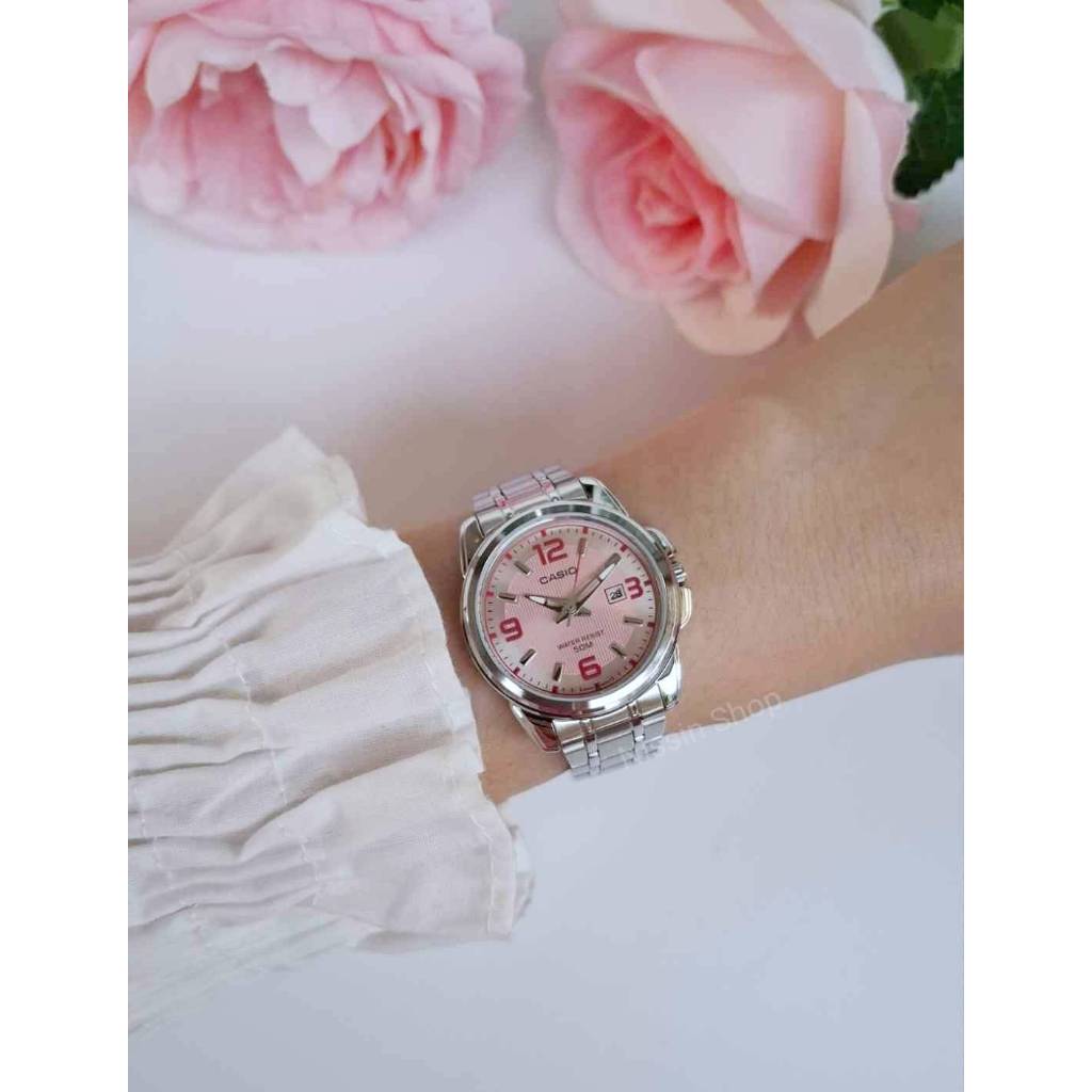 นาฬิกา Casio รุ่น LTP-1314D-1A ,LTP-1314D-5A นาฬิกาผู้หญิงสายแสตนเลส กันน้ำ 50 m. - ของแท้ 100% รับประกัน 1ปี