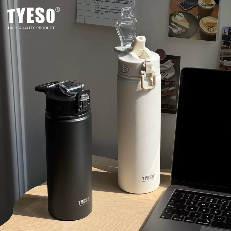 แก้ว TYESOใหม่ เก็บอุณหภูมิ ร้อน- เย็นขนาด ความจุ 600ML-750ML