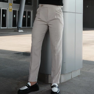 {ใหม่} Gussic - Trousers with Belts กางเกงเอวสูงสไตล์ลอนดอน ปรับเอวข้างได้ คุณผู้ชาย