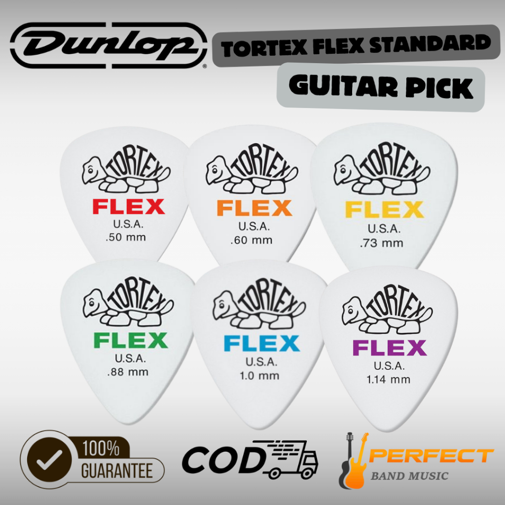 ปิ๊กกีตาร์ Jim Dunlop TORTEX FLEX STANDARD Guitar Pick