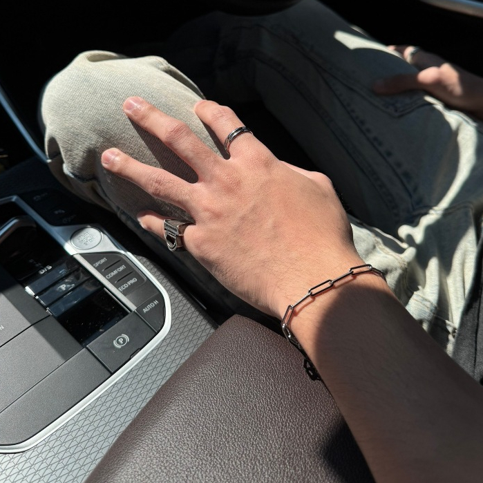 gemin. | #gmnbclchainflat (silver) กำไลข้อมือ เส้นโซ่ bracelet