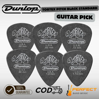 ปิ๊กกีตาร์ Jim Dunlop TORTEX PITCH BLACK STANDARD Guitar Pic…