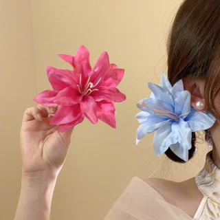 🌼พร้อมส่งจากไทย🌼AD-02กิ๊บติดผมดอกไม้ใส่เที่ยวทะเลสไตล์ฤดูร้อน กิ๊บติดผมดอกไม้