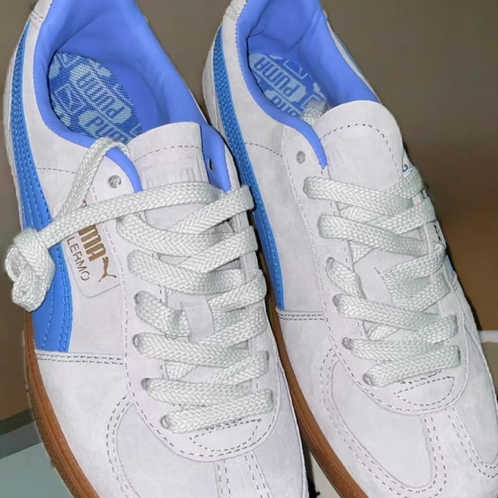 [100% ของจริง] รองเท้าผ้าใบ Puma Palermo สำหรับผู้ชายและผู้หญิงรองเท้าลำลอง 396463-04