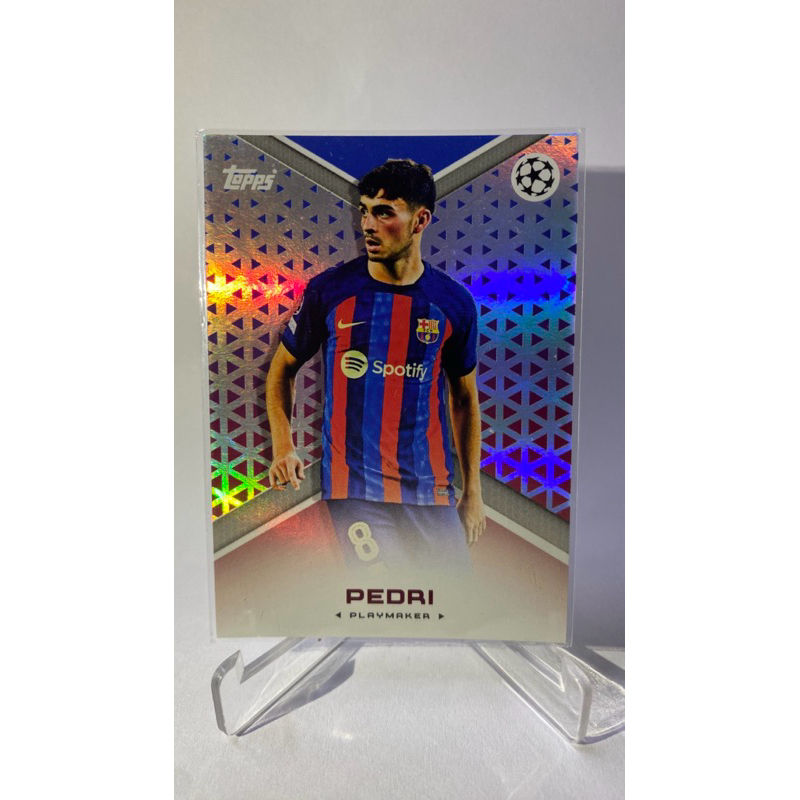การ์ดนักฟุตบอล Pedri BARCELONA PLAYMAKER TOPPS 2022