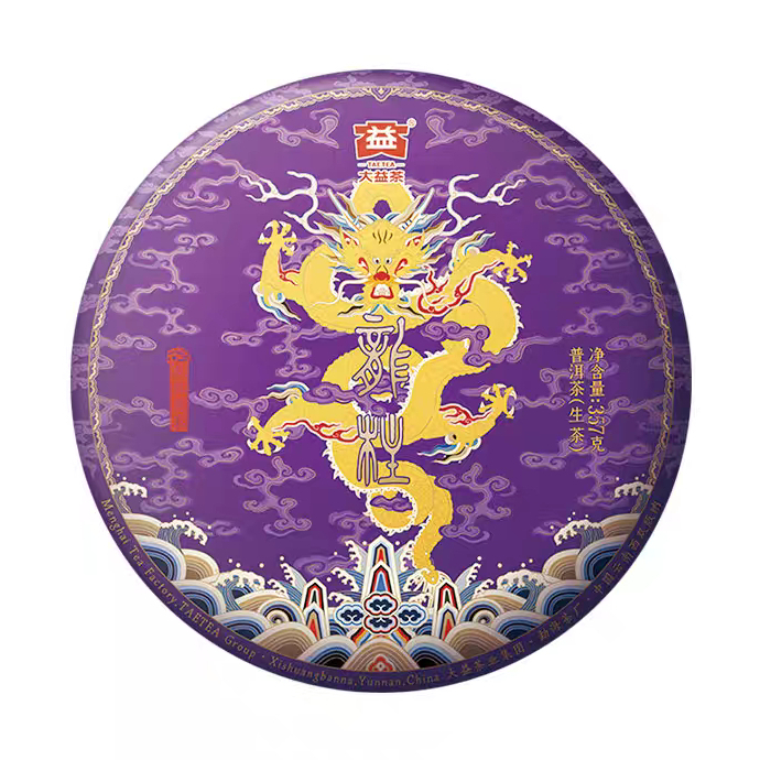 ชาผู่เอ๋อร์ดิบ หลงจู้หยวนฉา TAETEA ต้าอี้ 大益茶 | Long Zhu Yuan Cha 龙柱圆茶 2022 357 กรัม