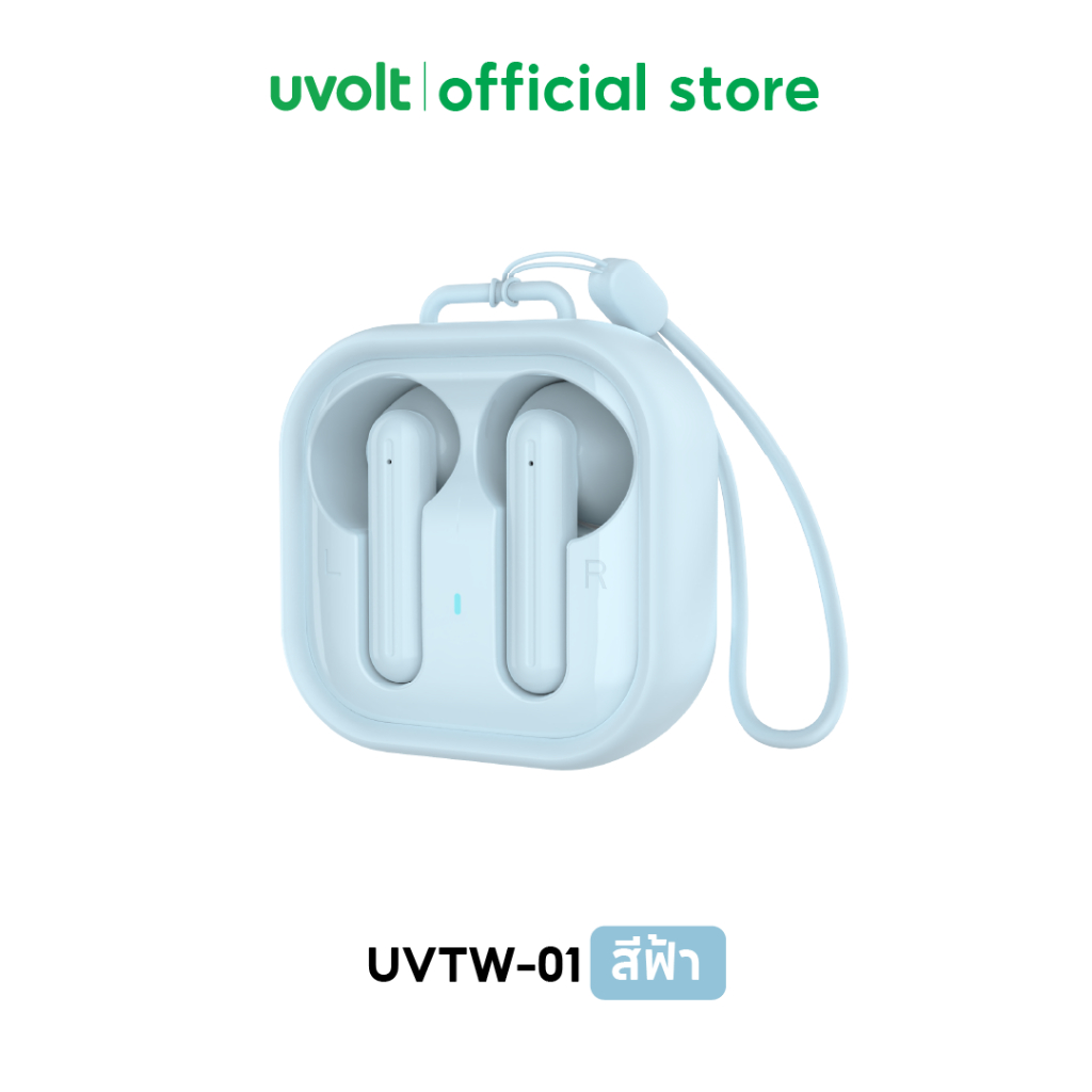 [Uvolt wireless Ear phone Max 16Hrs] หูฟังบลูทูธไร้สาย หูฟังกันน้ำกันเหงื่อ หูฟังไร้สาย Bluetooth 5.3 ใช้งานนาน 16 ชม.