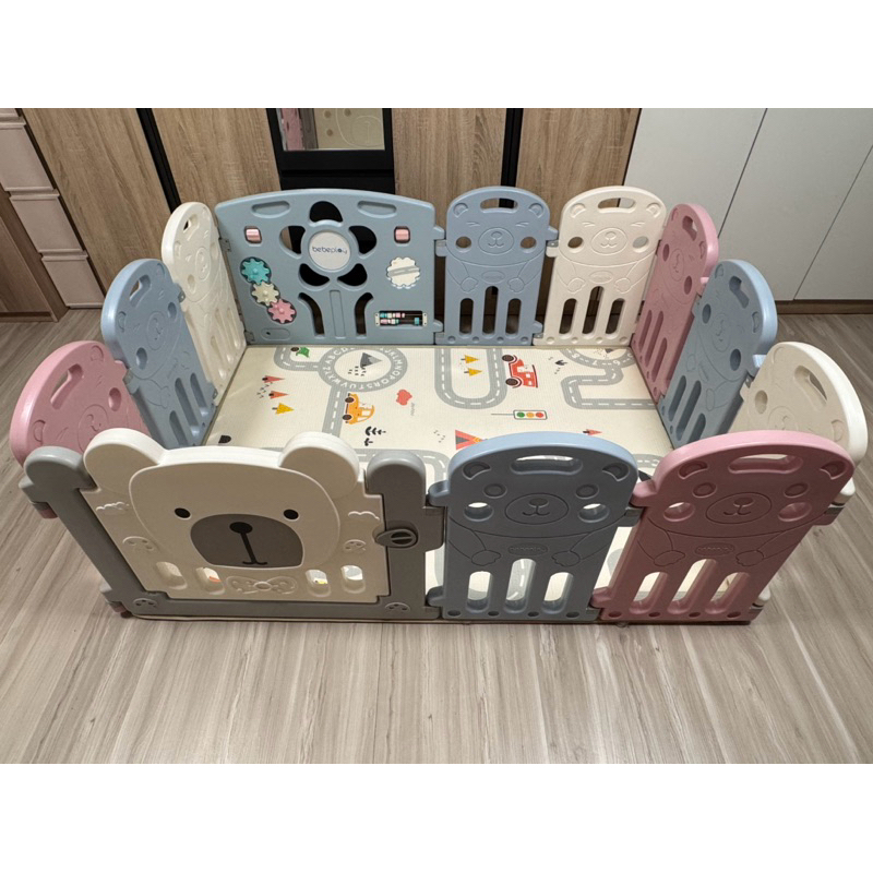 (มือสอง) Bebeplay | คอกกั้นเด็ก พร้อมแผ่นรองคลาน XPE เสริมสร้างพัฒนาการและทักษะให้กับลูกน้อย ขนาด S+