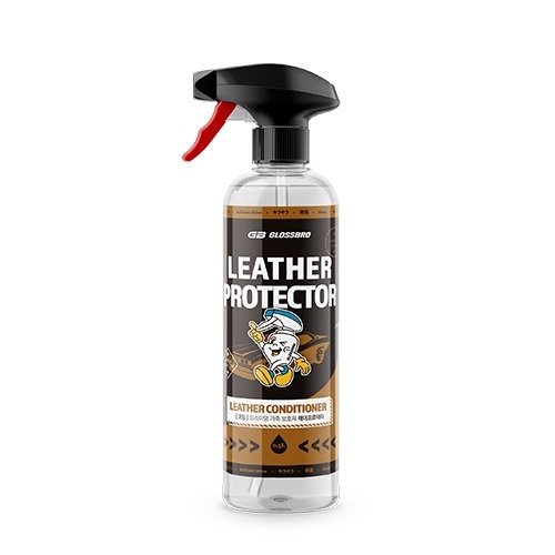 GLOSSBRO Premium Leather Protector, สเปรย์บำรุงและปกป้องเบาะหนังพรีเมียม 500ml