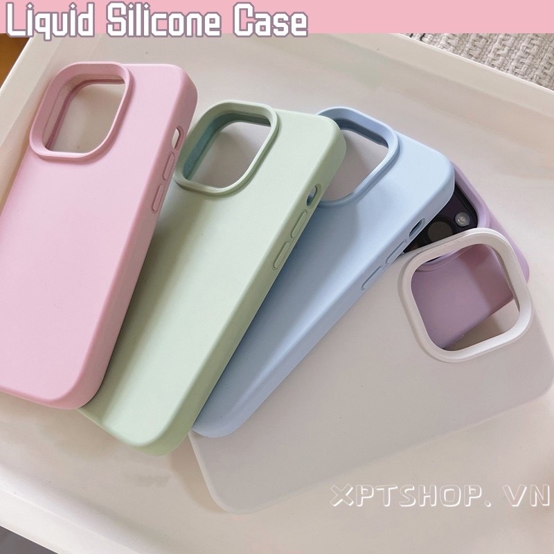 เคสกำมะหยี่ สำหลับ รุ่น iPHONE 15 14 13 12 11 Pro Promax  เคสซิลิโคน กันเปื้อน บุกำมะหยี่ Silicone Cover Case สีพาสเทล