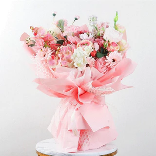 20 แผ่น / กระดาษโอยะสองสีห่อช่อดอกไม้ กันน้ำได้ สองสีในแผ่นเดียว!!ขนาด58*58ซม DIYงานครบรอบ สไตล์เกาหลี