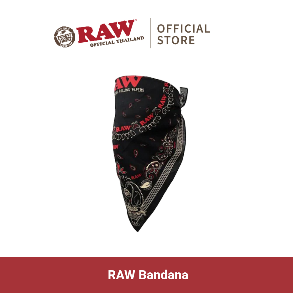 ผ้าพันคอ RAW Bandana ผลิตจากผ้าฝ้ายเนื้อดี เครื่องแต่งกาย ของสะสมสุดพิเศษจาก Raw Thailand