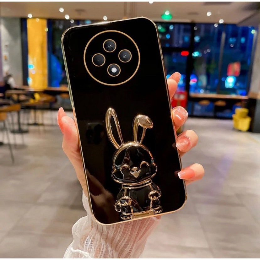 เคส สำหรับรุ่น Xiaomi Mi15T และ Redmi14C 15C Poco C75 กระต่าย ขาตั้งได้ ฝาหลัง นิ่ม ลายน่ารัก เคสโทรศัพท์ FOR REDMI 15C - รูปที่ 3