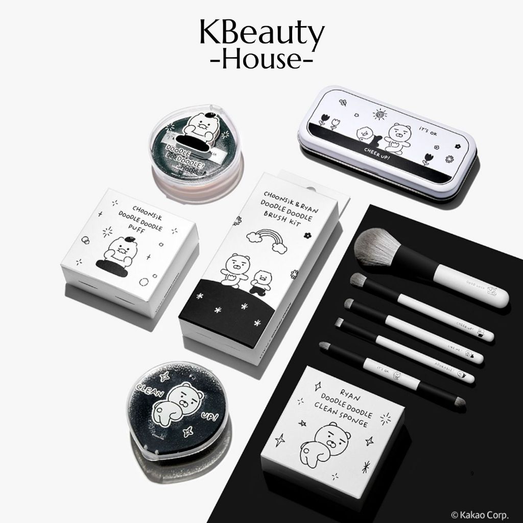 อุปกรณ์แต่งหน้า ฟองน้ำแต่งหน้า Kakao Friends x Flalia