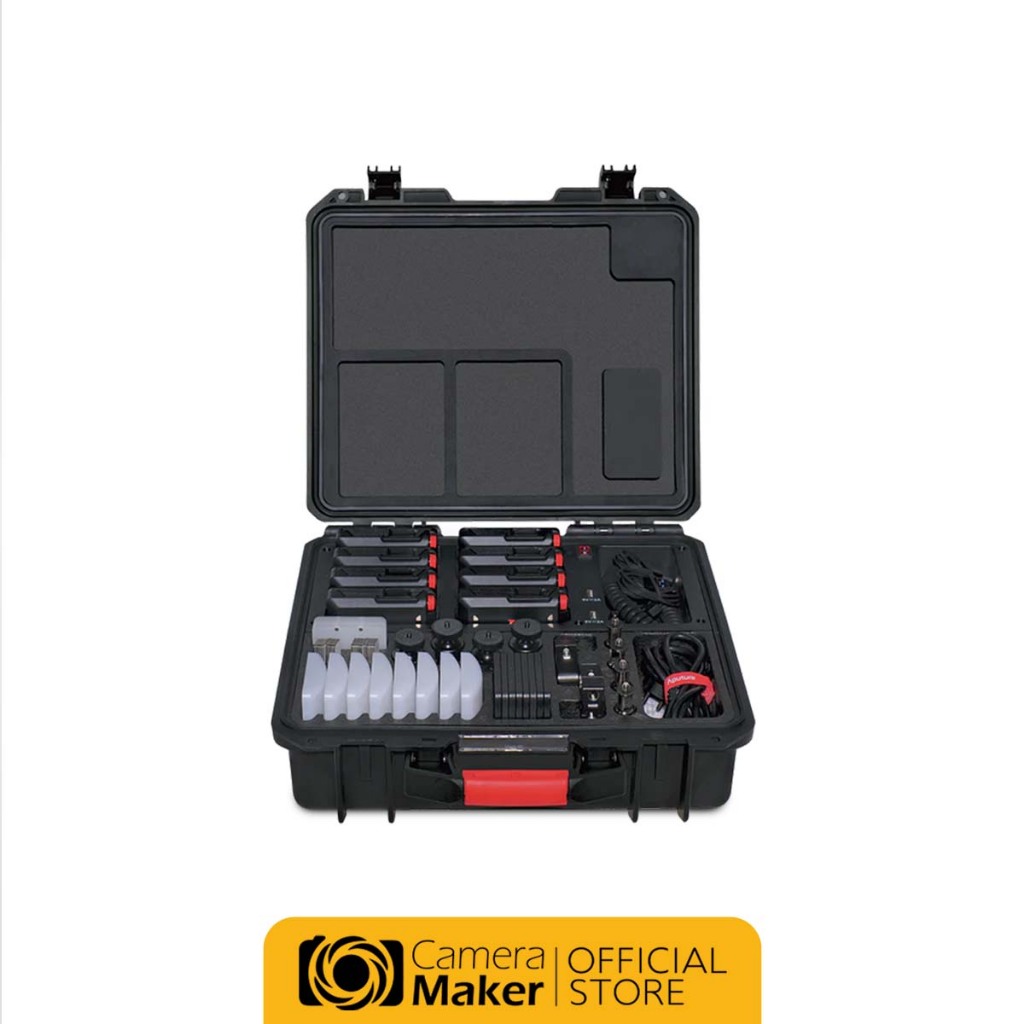 APUTURE MC-PRO (8 LIGHT KIT) ไฟ LED แบบพกพา เปลี่ยนสีได้ ควบคุมผ่านแอพ แบบชุด 8 ดวง พร้อมเคส